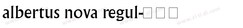 albertus nova regul字体转换